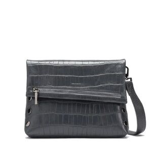 Hammitt VIP Medium Crossbody, Rivers Crocco and Gunmetal Hardware